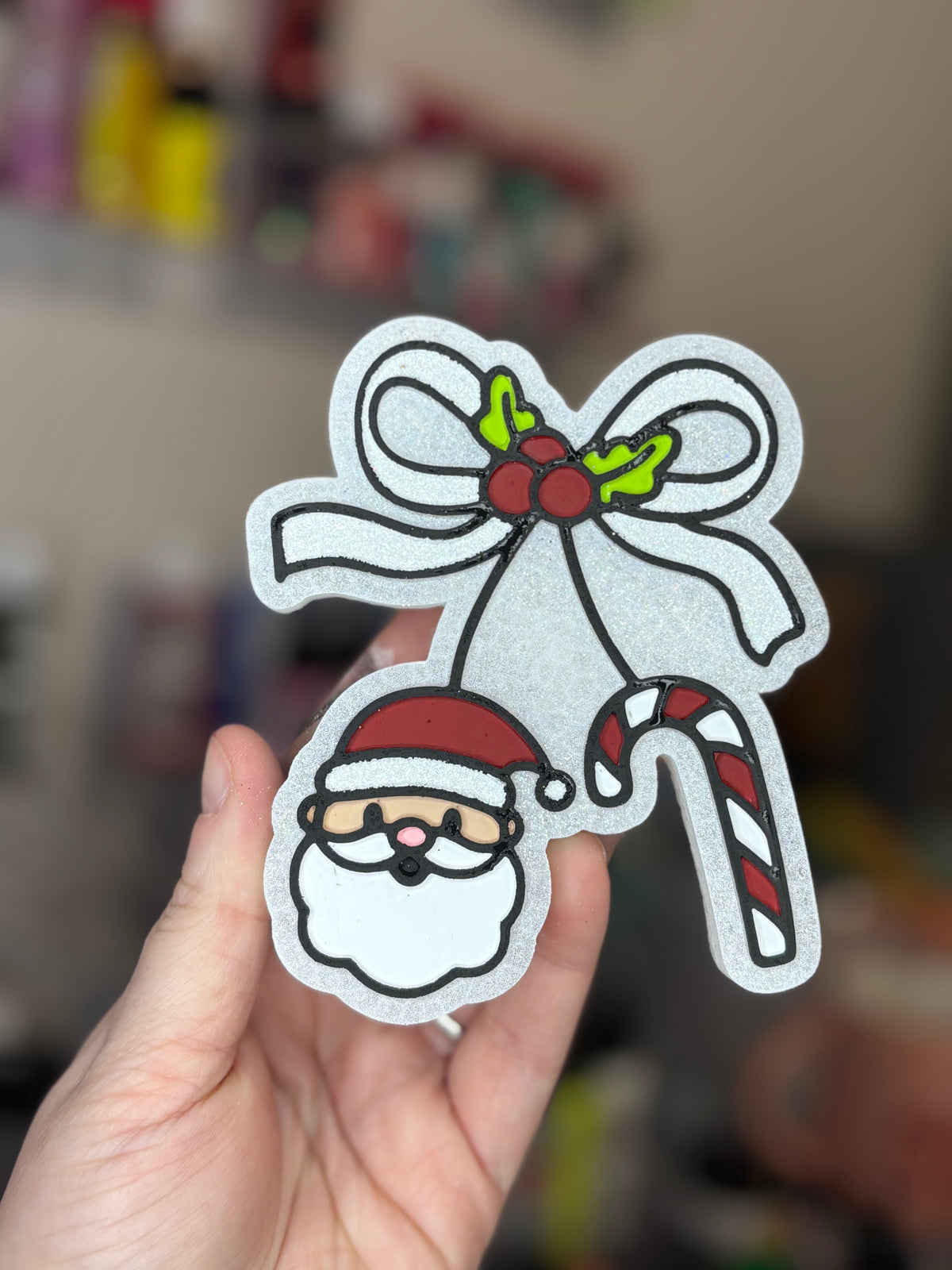 Santa candy cane cherries