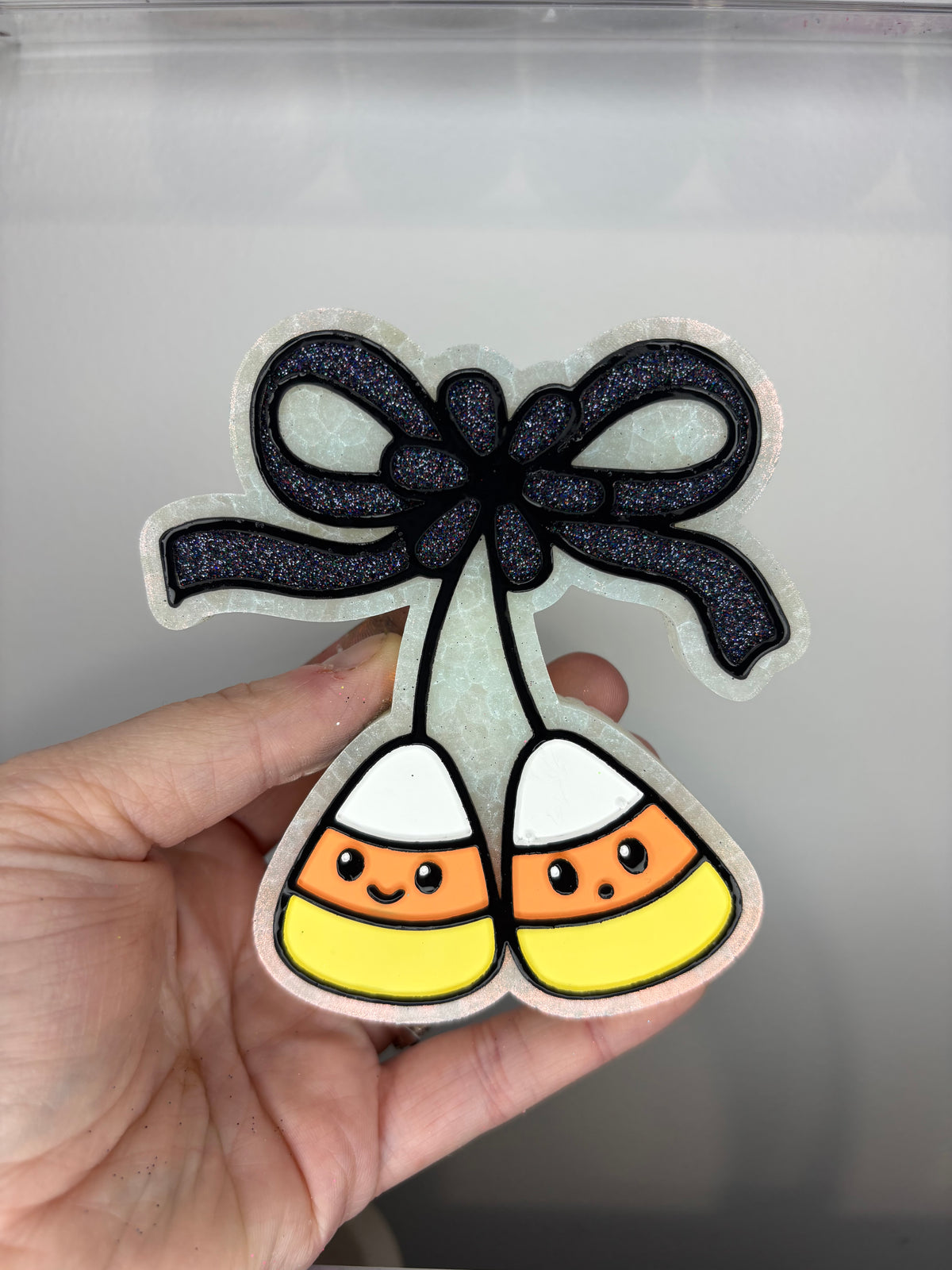 Candy corn bow