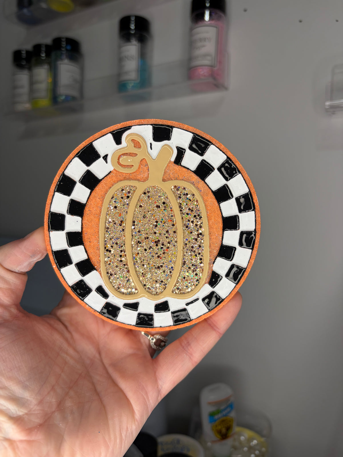 Checkered pumpkin