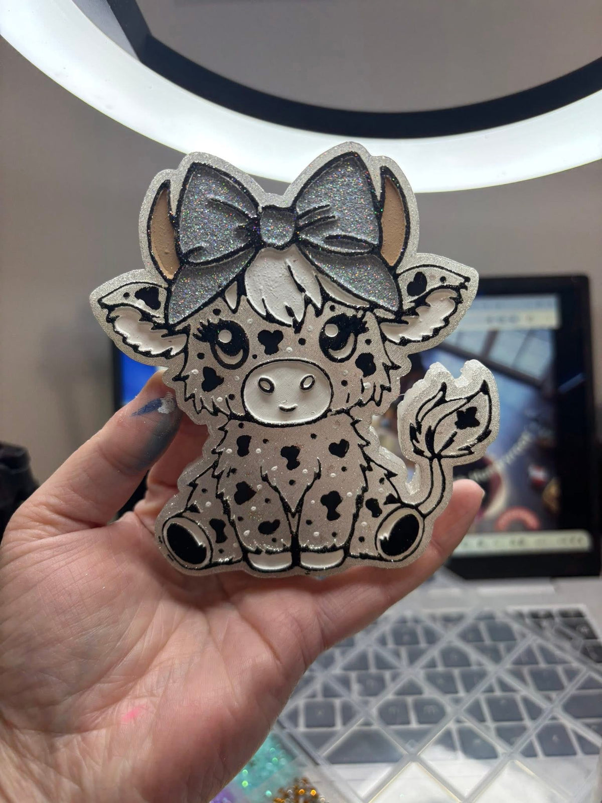 Highland with bow