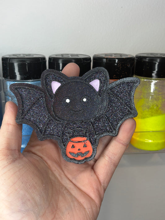 Bat with pumpkin