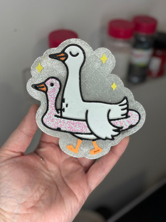 Goose in floatie