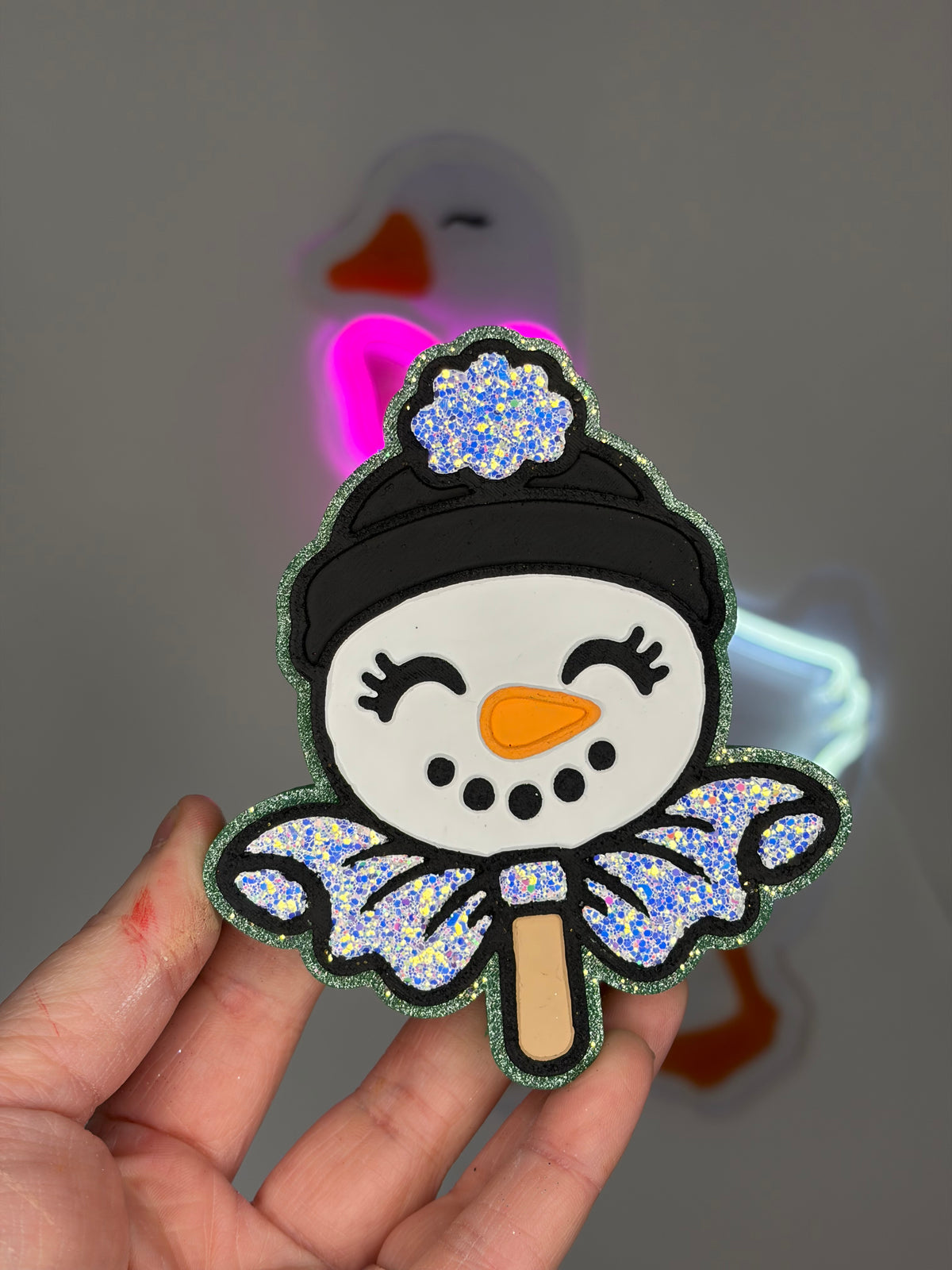 Snowman lollipop