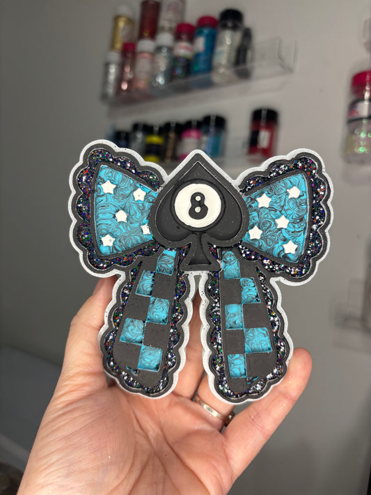 8ball spade bow