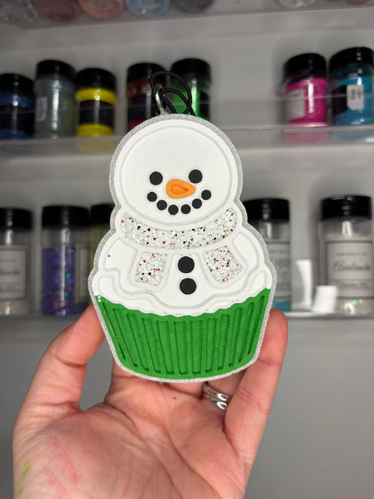 Snowman cupcake