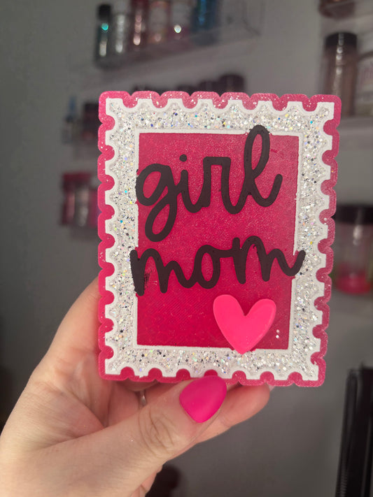 Girl mom stamp