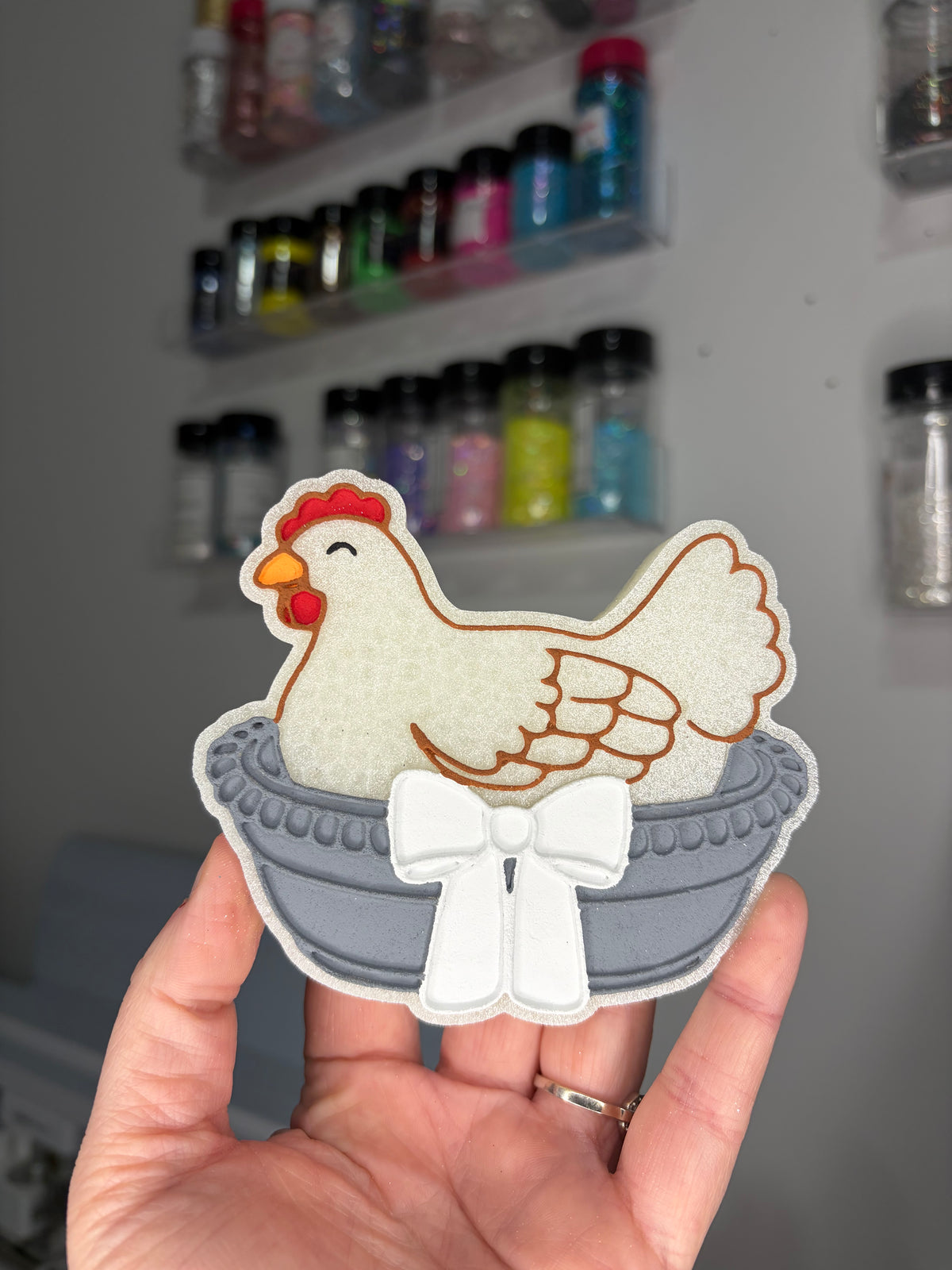 Hen on nest