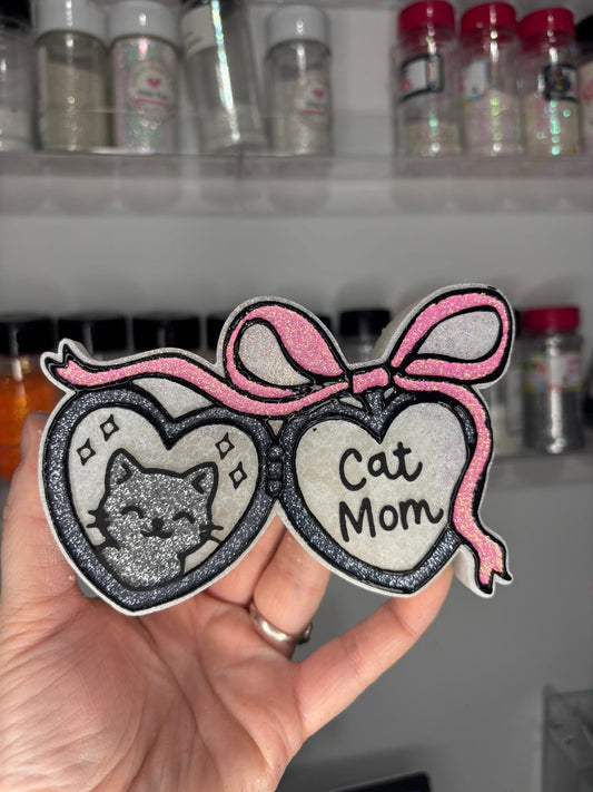 Cat mom locket
