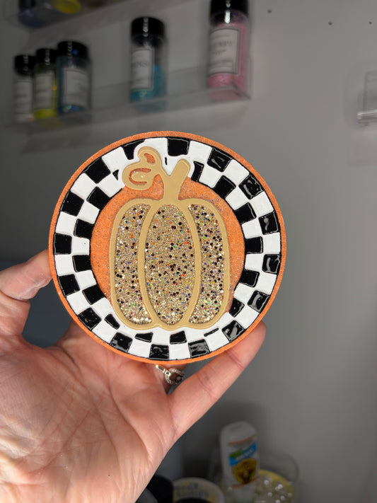 Checkered pumpkin