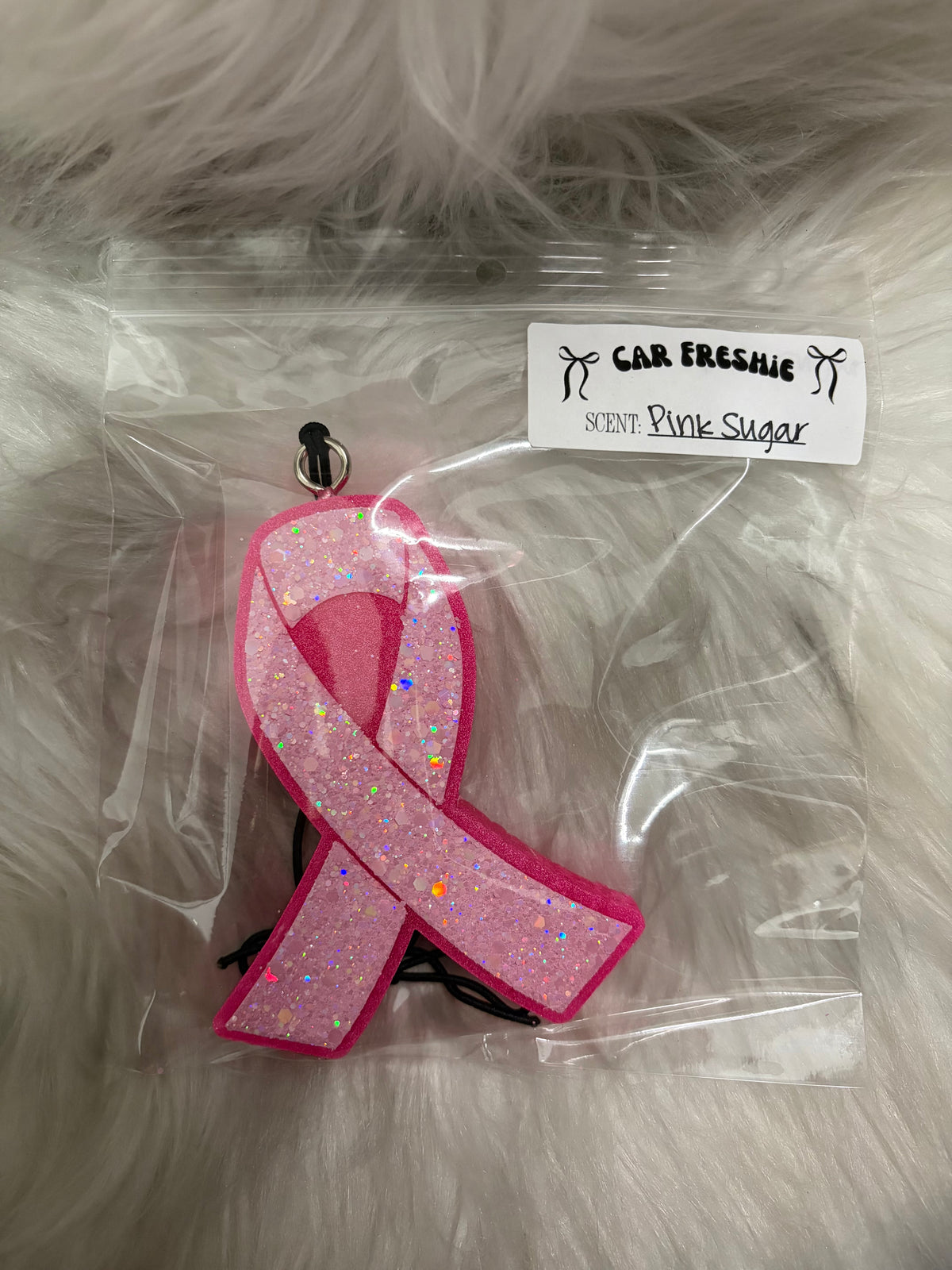 Rts breast cancer bow pink sugar