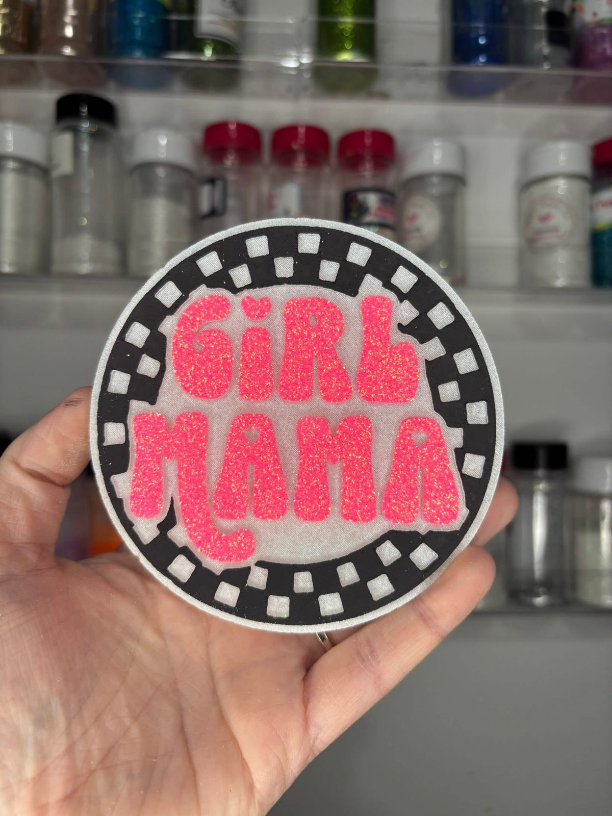 Girl mama round