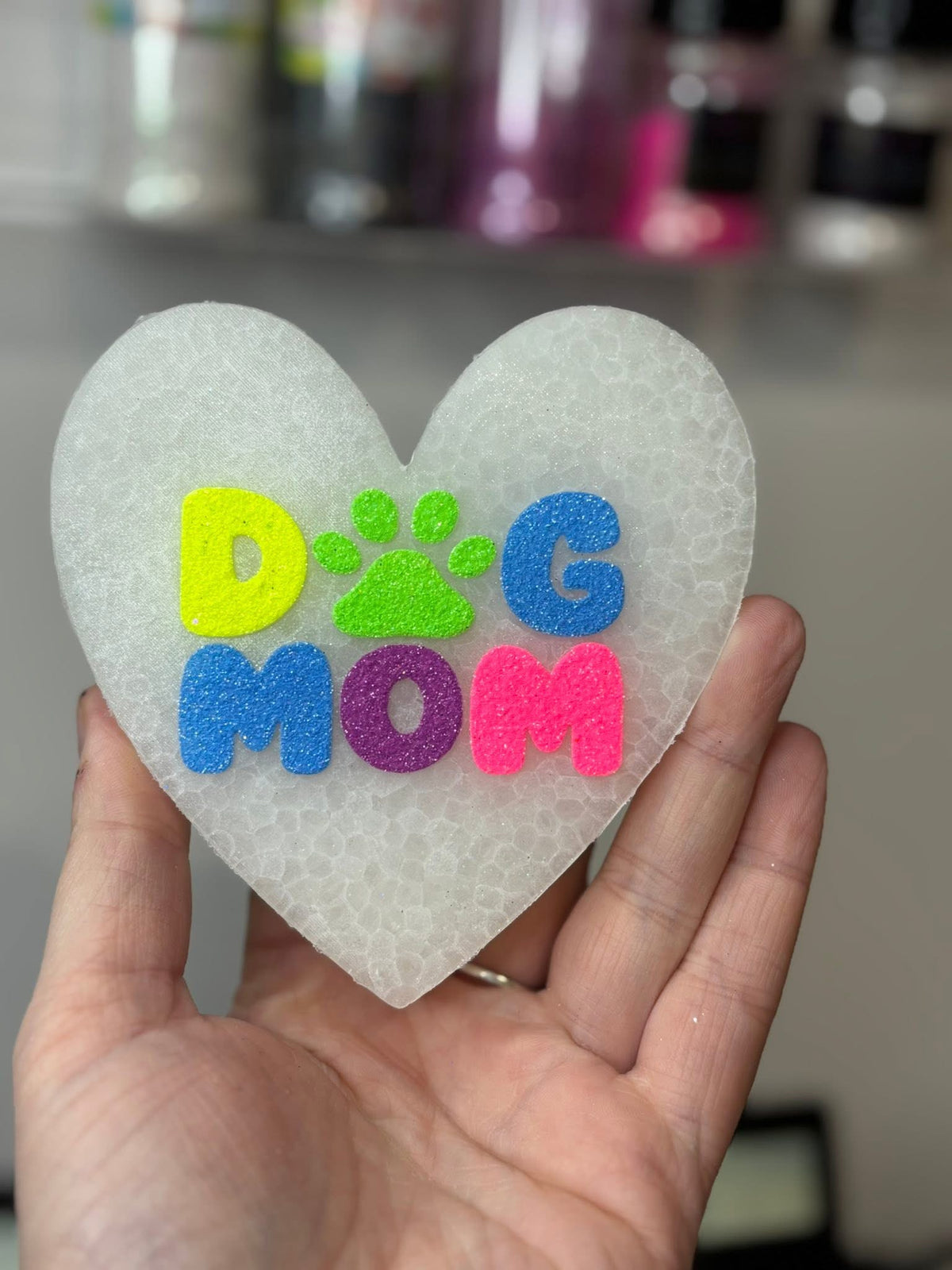 Dog mom heart