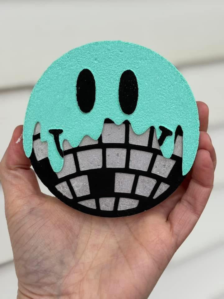 Drippy disco smiley