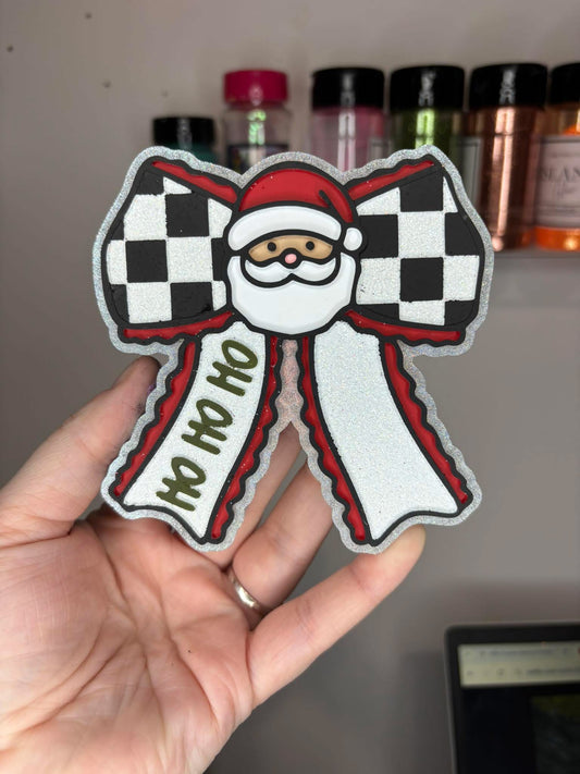 Santa ho ho ho bow